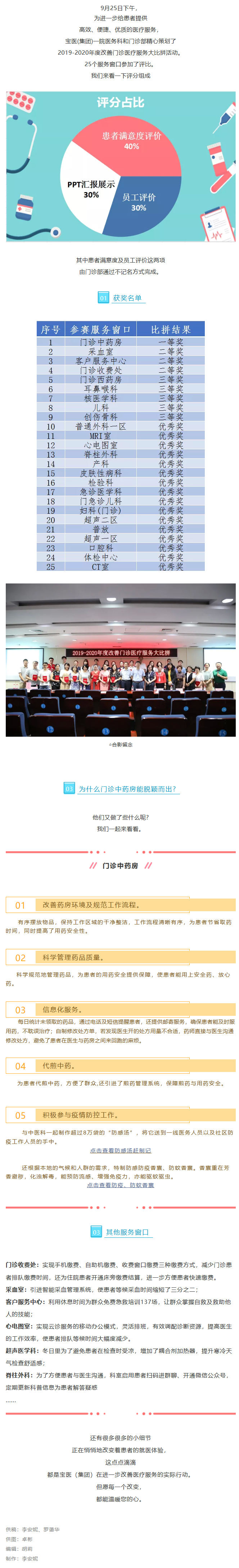 改善服务行动来了个“大比拼”