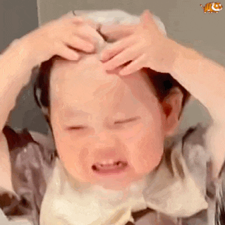 频繁洗头.gif