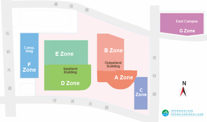 English campus layout of Shiyan People's Hospital